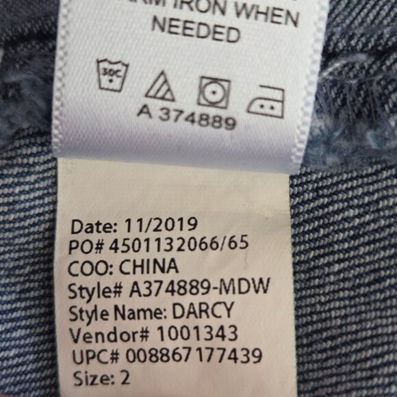 Haute Hippie Tribe Button-Front Denim Pencil Skirt Size 2 LIght Wash - Picture 12 of 13